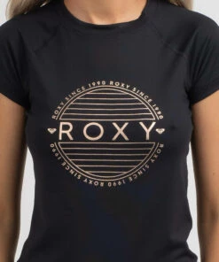 Best Pirce 😍 Roxy Soul Cap Sleeve Rash Vest Anthracite 🎉 -Hot Sale Citybeach Store 20320728 03 RT XL