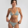 Brand new 🔔 Kaiami Avoca Triangle 👙 Bikini Top White / Green 🛒