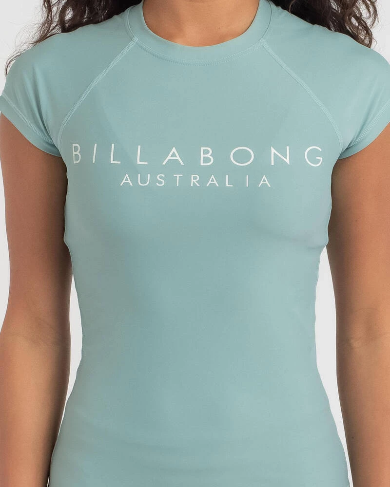Outlet 👍 Billabong Serenity Cap Sleeve Rash Vest Blue Haze 👏 4 Outlet 👍 Billabong Serenity Cap Sleeve Rash Vest Blue Haze 👏 - Image 4