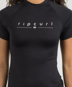 Discount ⌛ Rip Curl Golden Rays Short Sleeve Rash Vest Black ✨ -Hot Sale Citybeach Store 20320919 06 RT XL