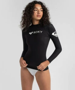 Cheapest ✔️ Roxy Roxy Heater Long Sleeve Rash Vest Black ✔️ -Hot Sale Citybeach Store 20321076 01 LT XL