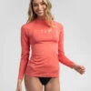 Best Sale 💯 Rip Curl Golden Rays Long Sleeve Rash Vest Coral 🛒