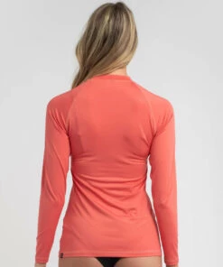 Best Sale 💯 Rip Curl Golden Rays Long Sleeve Rash Vest Coral 🛒 -Hot Sale Citybeach Store 20321086 05 LT XL