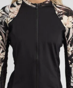 Budget 👍 Hurley Hawaiiana Long Sleeve Rash Vest Black Floral 💯 -Hot Sale Citybeach Store 20321108 01 RT XL