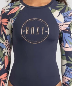 Top 10 ✔️ Roxy Noumea Tropics Long Sleeve Surfsuit Noumea Floral Mood Indigo 💯 -Hot Sale Citybeach Store 20321621 02 RT XL