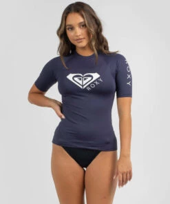 Best deal 🔥 Roxy Beach Story Short Sleeve Rash Vest Mood Indigo ❤️ -Hot Sale Citybeach Store 20322390 04 LT XL