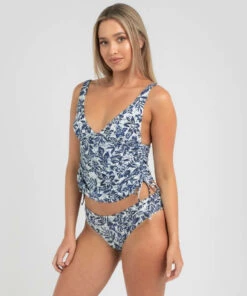 New ๐ Rip Curl Drifter Tankini Top Navy โ