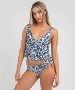 New 😀 Rip Curl Drifter Tankini Top Navy ⌛ -Hot Sale Citybeach Store 20322558 02 LT XL