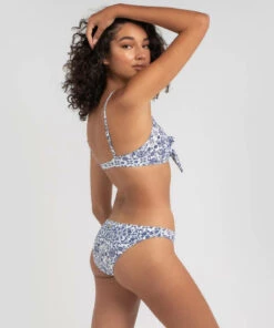 Flash Sale 😍 Roxy Sunset Boogie Modern 👙 Bikini Bottom Bright White Paisley Party 🧨