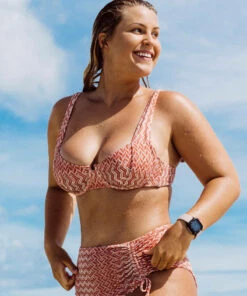 Best Sale 🛒 Rip Curl Drifter Balconette 👙 Bikini Top Rhubarb 2910 🛒