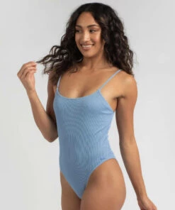 Budget 🤩 Roxy Mind of Freedom One Piece 🩱 Swimsuit Placid Blue 🔔