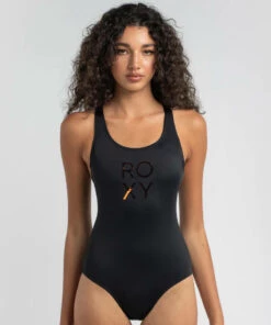Outlet 🌟 Roxy Roxy Fitness One Piece 🩱 Swimsuit Anthracite 💯 -Hot Sale Citybeach Store 20322620 01 LT XL