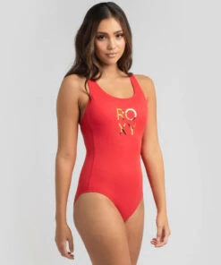 Wholesale โ๏ธ Roxy Roxy Fitness One Piece ๐ฉฑ Swimsuit Hibiscus ๐ฅ