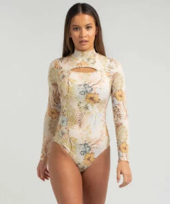 Deals 💯 Rip Curl Paradise Calling Long Sleeve Surfsuit Light Pink 👏