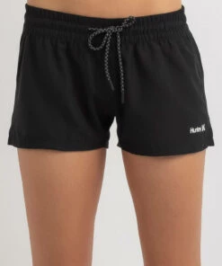 Best Sale ✨ Hurley Women's Oao Board Shorts Black 😉