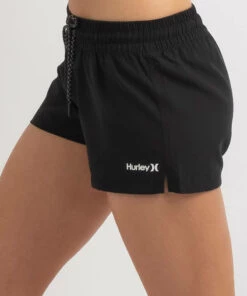 Best Sale ✨ Hurley Women's Oao Board Shorts Black 😉 -Hot Sale Citybeach Store 20323021 01 RT XL