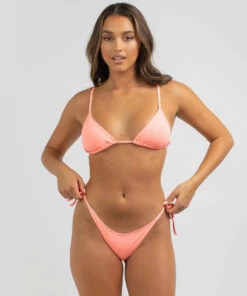 Coupon 🔔 Kaiami Lara Triangle 👙 Bikini Top Pop Peach 💯 -Hot Sale Citybeach Store 20323648 13 TP XL