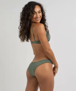 Discount 👏 Kaiami Natalia Ruch 👙 Bikini Bottom Olive ⌛