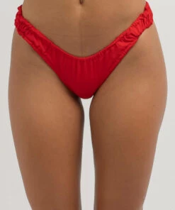 Top 10 ✨ Kaiami Natalia Ruch 👙 Bikini Bottom Chilli Red 👍 -Hot Sale Citybeach Store 20323661 08 RT XL