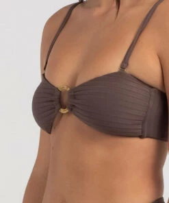 Hot Sale 💯 Kaiami Cherry Ring Bandeau 👙 Bikini Top Chocolate ⌛ -Hot Sale Citybeach Store 20323815 01 TP XL