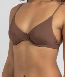 Coupon ⭐ Kaiami Marci Rib Balconette 👙 Bikini Top Coffee 😀 -Hot Sale Citybeach Store 20324073 02 RT XL