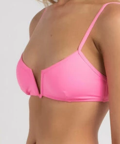 Best reviews of 😉 Topanga Piper V Bralette 👙 Bikini Top Neon Pink 🎉 -Hot Sale Citybeach Store 20324106 02 RT XL