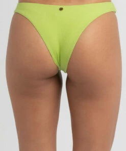 Best deal ❤️ Kaiami Marci Rib High Cut 👙 Bikini Bottom Lime Pop 🌟 -Hot Sale Citybeach Store 20324114 01 TP XL