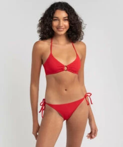 Coupon 🔥 Kaiami Hailey Ring Triangle 👙 Bikini Top Chilli Red ⭐
