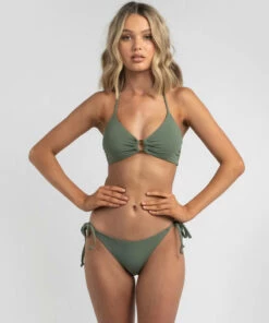 Best deal 💯 Kaiami Hailey Ring Triangle 👙 Bikini Top Olive 👏 -Hot Sale Citybeach Store 20324145 03 LT XL