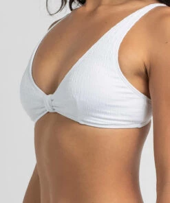 Cheapest 🔥 Topanga Kelly Crinkle Triangle 👙 Bikini Top White 🧨 -Hot Sale Citybeach Store 20324156 01 RT XL