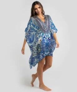 Wholesale ⌛ Kaiami Dimitra Beach Cover Blue 🔥 -Hot Sale Citybeach Store 20324239 01 LT XL