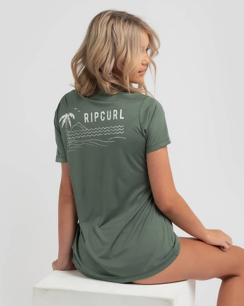 Hot Sale ๐ฅฐ Rip Curl Lazy Days Short Sleeve Rash Vest Green ๐ฏ 1 Hot Sale ๐ฅฐ Rip Curl Lazy Days Short Sleeve Rash Vest Green ๐ฏ