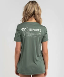 Hot Sale ๐ฅฐ Rip Curl Lazy Days Short Sleeve Rash Vest Green ๐ฏ 6 Hot Sale ๐ฅฐ Rip Curl Lazy Days Short Sleeve Rash Vest Green ๐ฏ -Hot Sale Citybeach Store 20324247 01 LT XL
