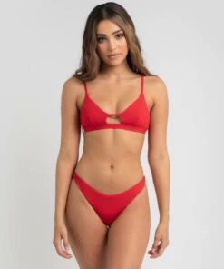 Hot Sale 👍 Topanga Charli Bralette 👙 Bikini Top Chilli Red 🎉 -Hot Sale Citybeach Store 20324252 01 LT XL