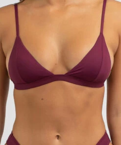 Best reviews of ❤️ Topanga Jojo Fixed Triangle 👙 Bikini Top Cabernet ⌛ -Hot Sale Citybeach Store 20324254 12 RT XL