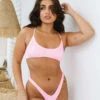 Promo 🔔 Kaiami Geri Ruch Bralette 👙 Bikini Top Candy Pink 👏