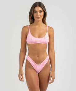 Promo 🔔 Kaiami Geri Ruch Bralette 👙 Bikini Top Candy Pink 👏 -Hot Sale Citybeach Store 20324263 06 TP XL