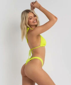 Cheap ❤️ Kaiami Ebony G-String 👙 Bikini Bottom Acid Yellow 👏