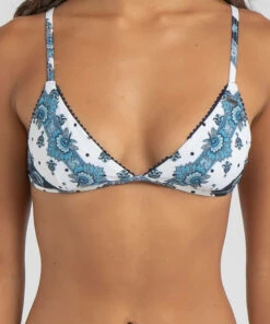 Deals 😀 O'Neill Empress 👙 Bikini Top Nbd Navy Border 😉