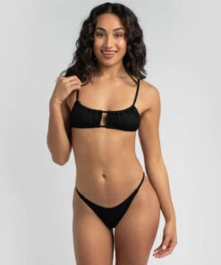 Outlet 🎁 Kaiami Delilah Bralette 👙 Bikini Top Black ✔️
