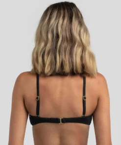Best Pirce 😉 Topanga Piper V Bralette 👙 Bikini Top Black ✨ -Hot Sale Citybeach Store 20324939 01 LT XL