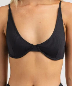 Wholesale 🌟 Topanga Alissia Rib Balconette Top Black 🥰 -Hot Sale Citybeach Store 20324959 01 RT XL