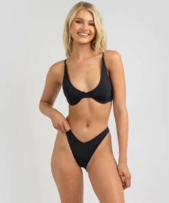 Wholesale 🌟 Topanga Alissia Rib Balconette Top Black 🥰 -Hot Sale Citybeach Store 20324959 01 TP XL