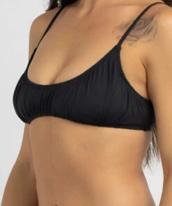 Hot Sale ❤️ Kaiami Geri Ruch Bralette 👙 Bikini Top Black 🔔 -Hot Sale Citybeach Store 20324968 01 RT XL