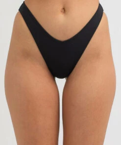Best reviews of 🧨 Topanga Alissia Rib High Cut 👙 Bikini Bottom Black 🎁 -Hot Sale Citybeach Store 20324975 01 RT XL