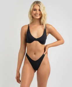Best reviews of 🧨 Topanga Alissia Rib High Cut 👙 Bikini Bottom Black 🎁 -Hot Sale Citybeach Store 20324975 01 TP XL