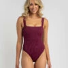 Wholesale 😀 Kaiami Flynn One Piece 🩱 Swimsuit Cabernet 🔔