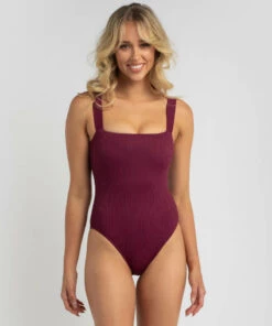Wholesale 😀 Kaiami Flynn One Piece 🩱 Swimsuit Cabernet 🔔