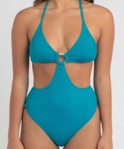Outlet ⭐ Kaiami Spencer Rib One Piece 🩱 Swimsuit Aqua 🔔 7 Outlet ⭐ Kaiami Spencer Rib One Piece 🩱 Swimsuit Aqua 🔔 -Hot Sale Citybeach Store 20325076 01 RT XL
