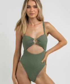 Wholesale 🛒 Kaiami Elora One Piece 🩱 Swimsuit Olive 😀